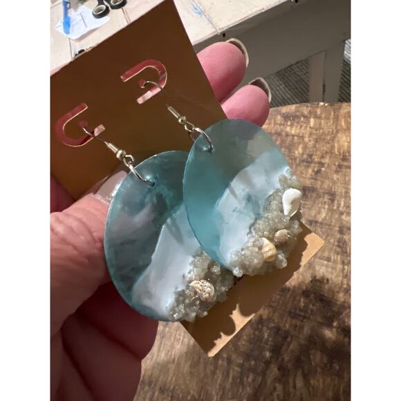 New Handmade beach theme earrings - Picture 2 of 2